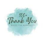 Thank You Notes For Hospitality