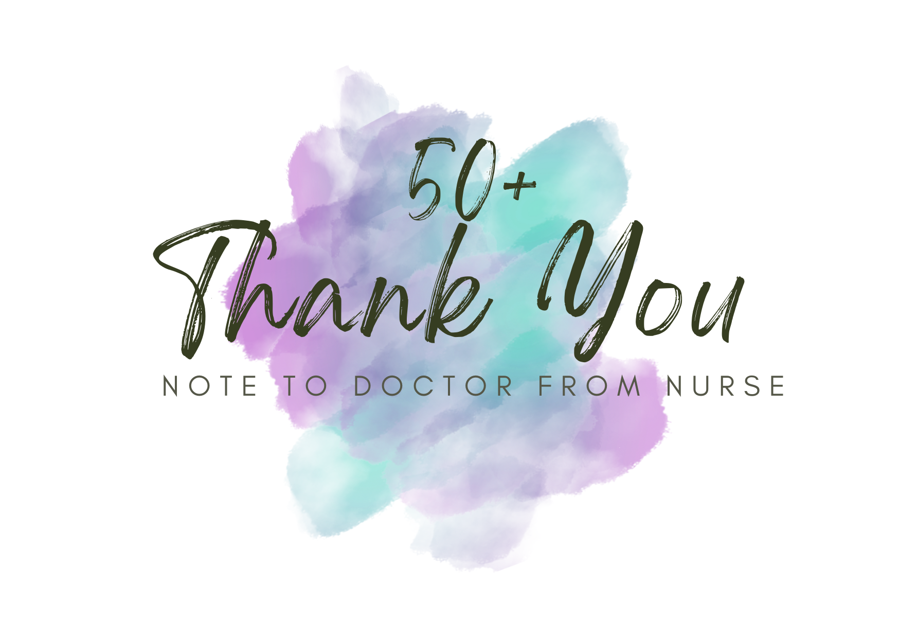 thank you note to doctor from nurse