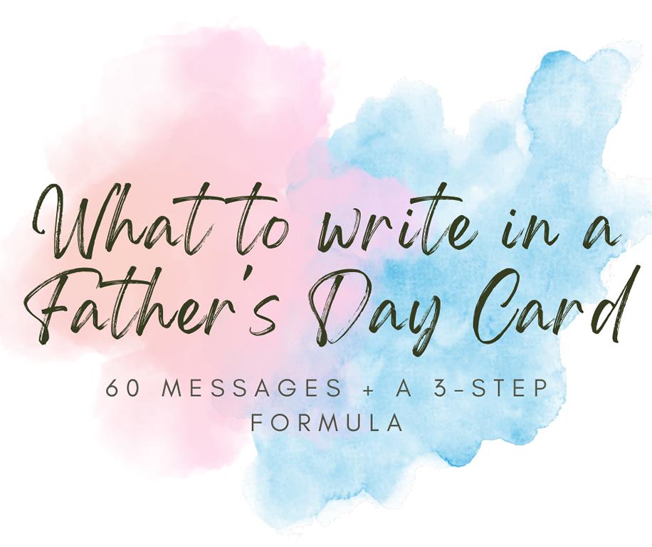 what to write in a fathers day card