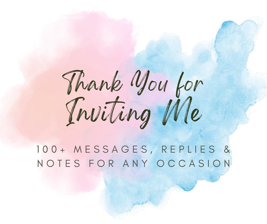 Thank You for Inviting Me